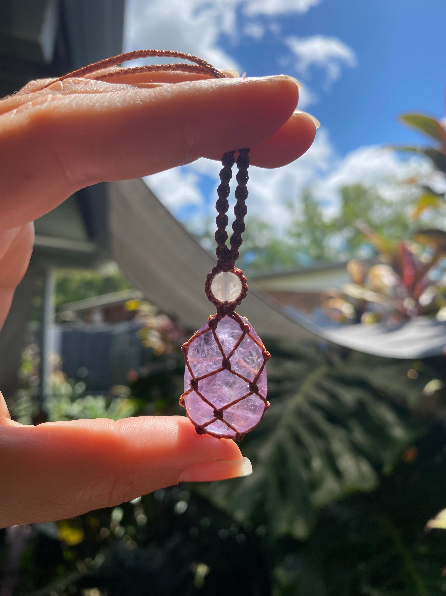 Amethyst and Moonstone Necklace