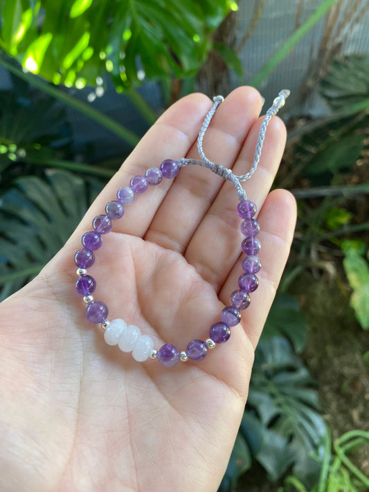 Amethyst Bead Bracelet