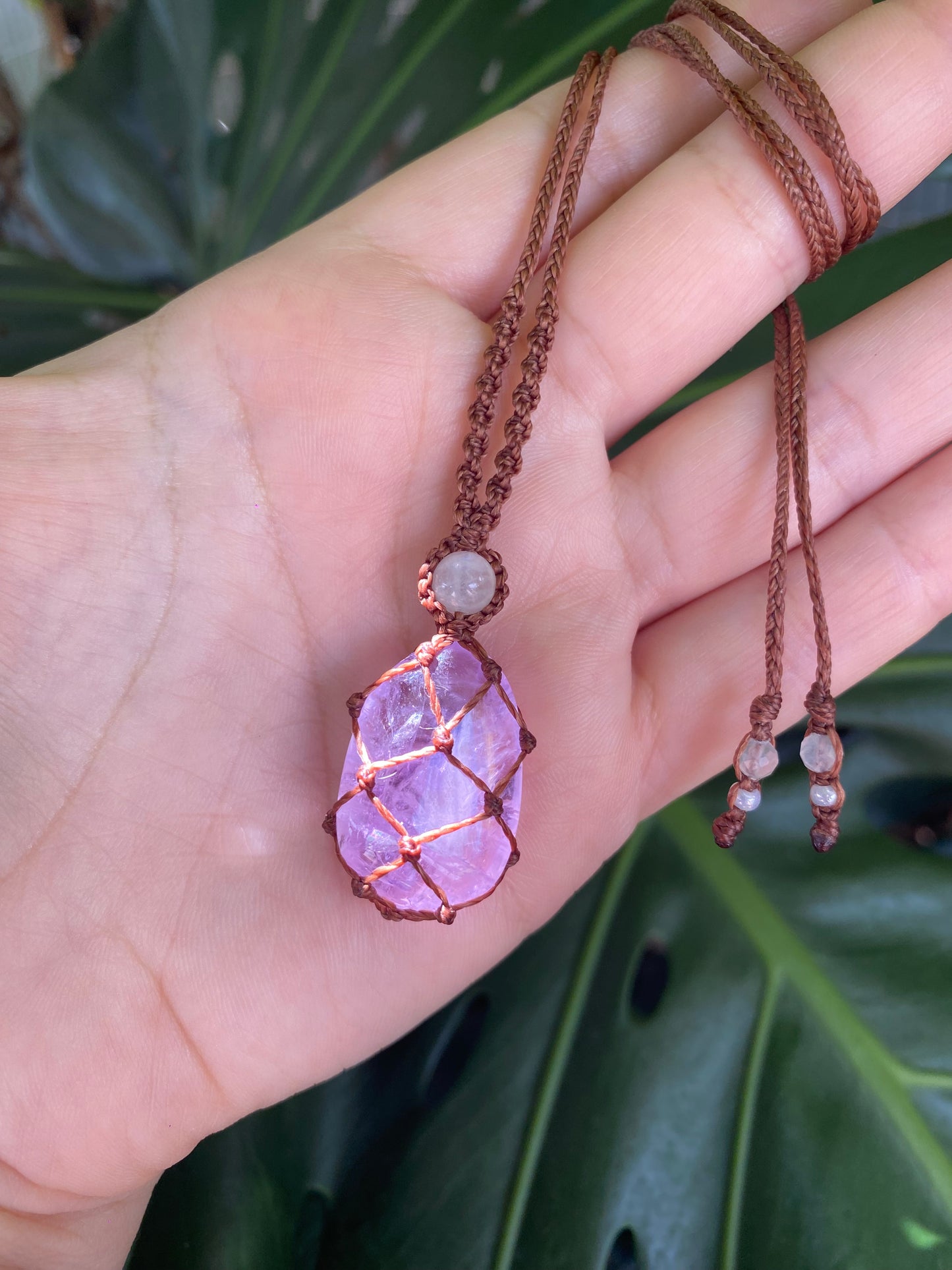 Amethyst and Moonstone Necklace