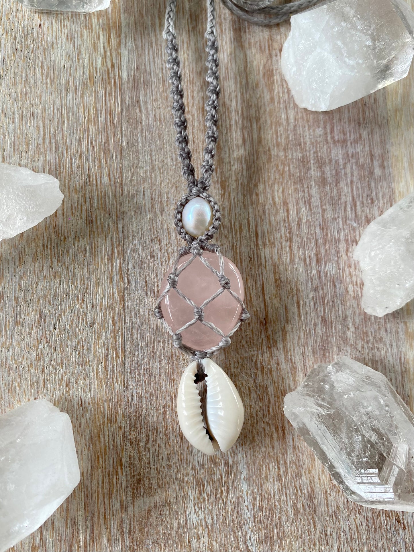 Nerida Necklace (Rose Quartz)
