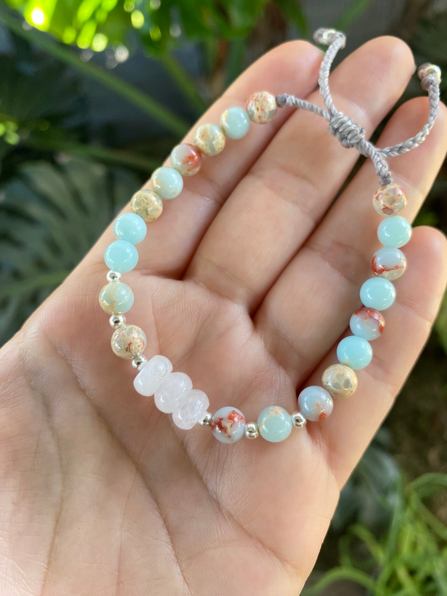 Sea Jasper Bead Bracelet