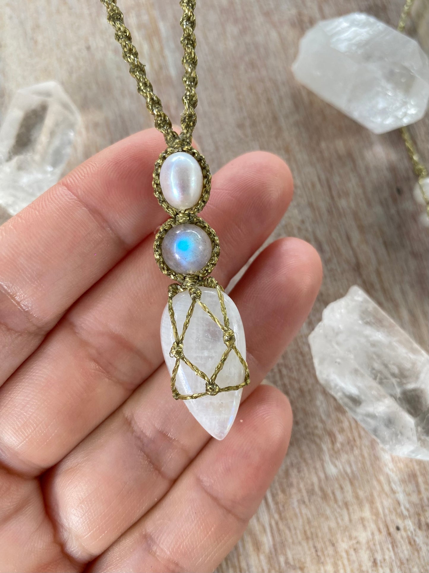 Thallassa Necklace (labradorite)