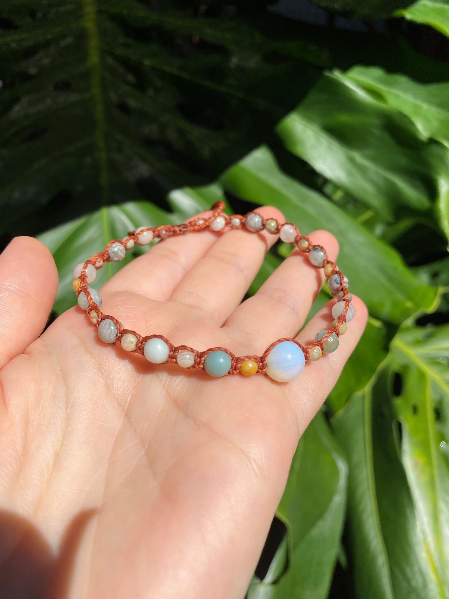 Mixed Gemstone Anklet