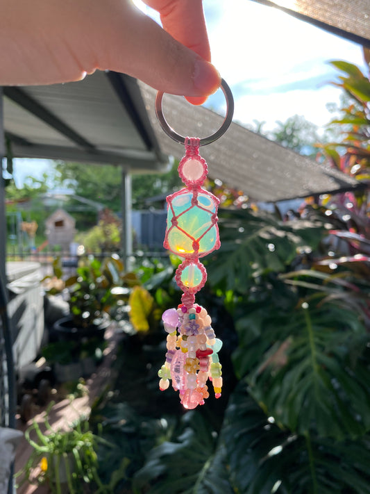 Opalite Crystal Keyring