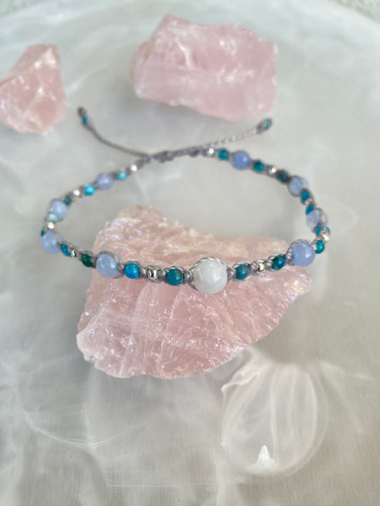 Mixed Gemstone Anklet